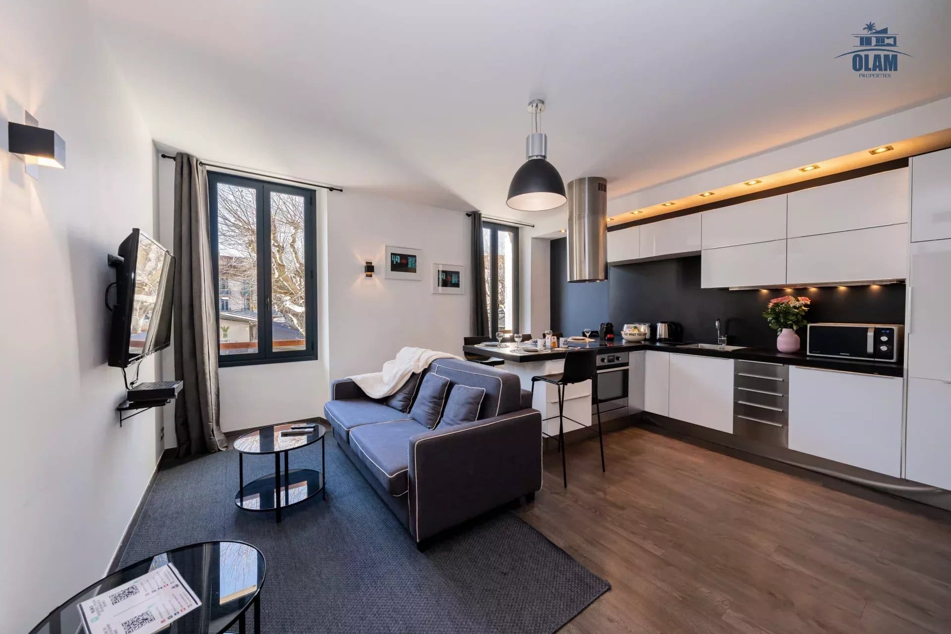 Apartment Cannes Gambetta : 2-bedrooms, refurbished, modern and contemporary