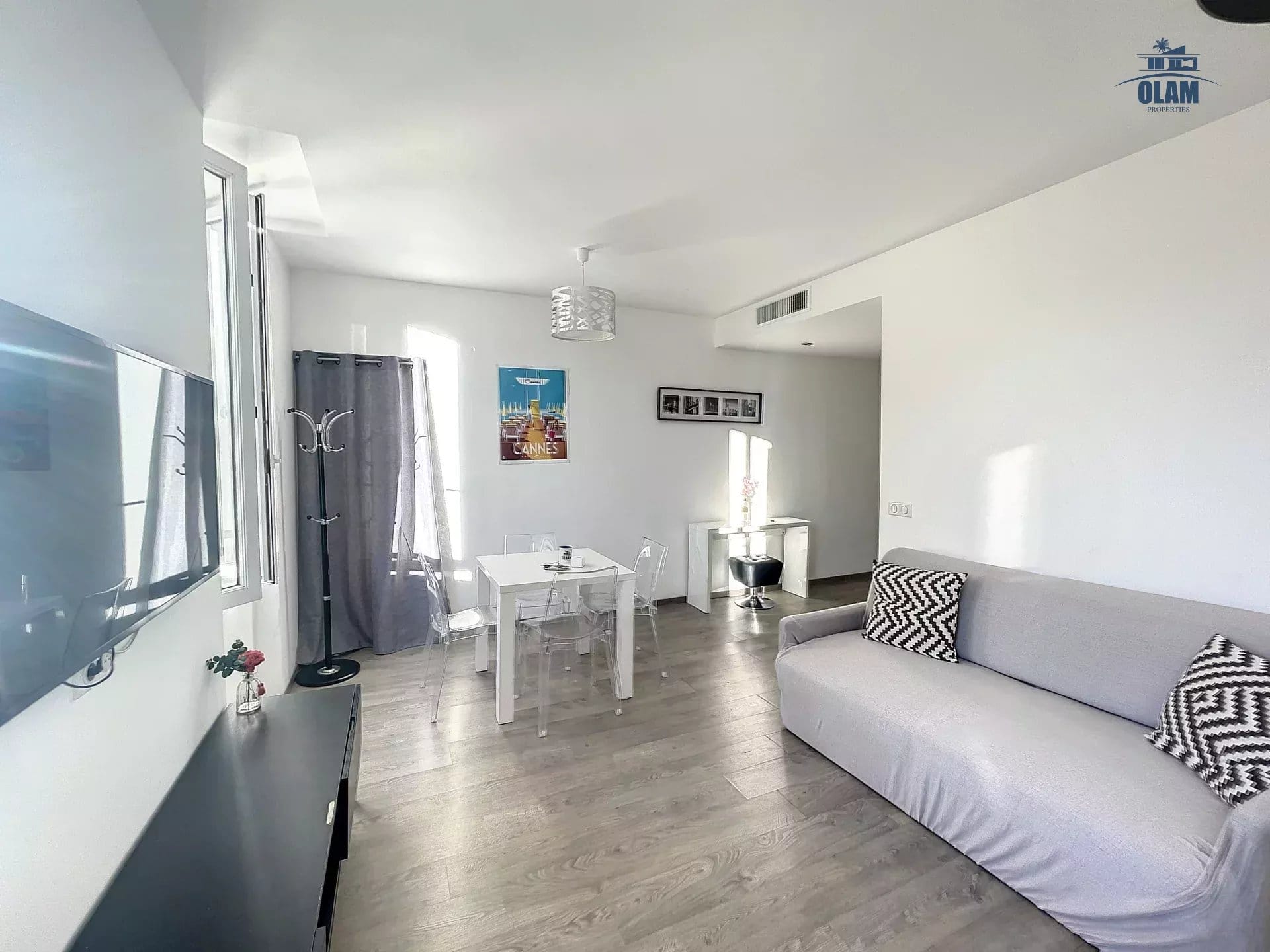 Appartement Cannes : coquet 2 pièces refait à neuf, cœur de ville