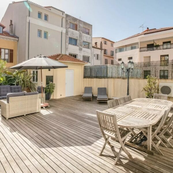 Appartement Cannes Banane : 4 pièces, terrasse époustouflante, cœur de ville