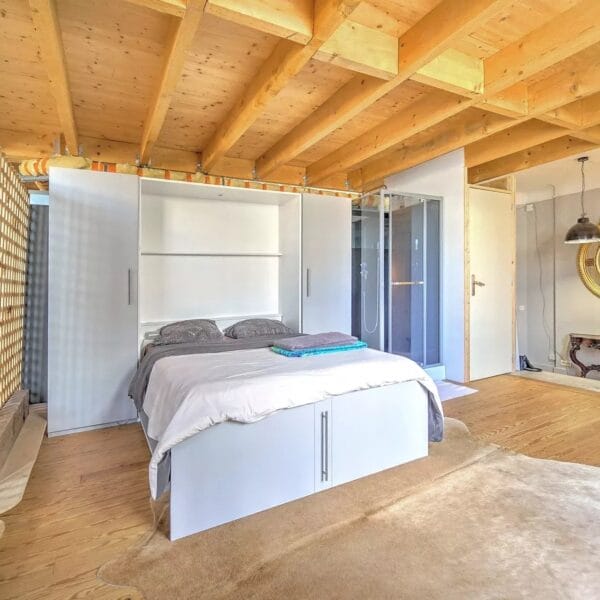 Appartement Cannes : sublime duplex 4 pièces aux grands espaces de style contemporain et bois naturel