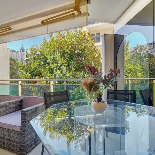 Appartement Cannes Croisette : beau 3 pièces, terrasse, confort et proximité