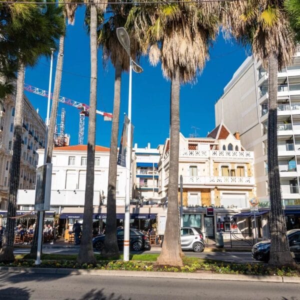 Appartement Cannes Croisette : vaste 2 pièces, terrasses, résidence prestige