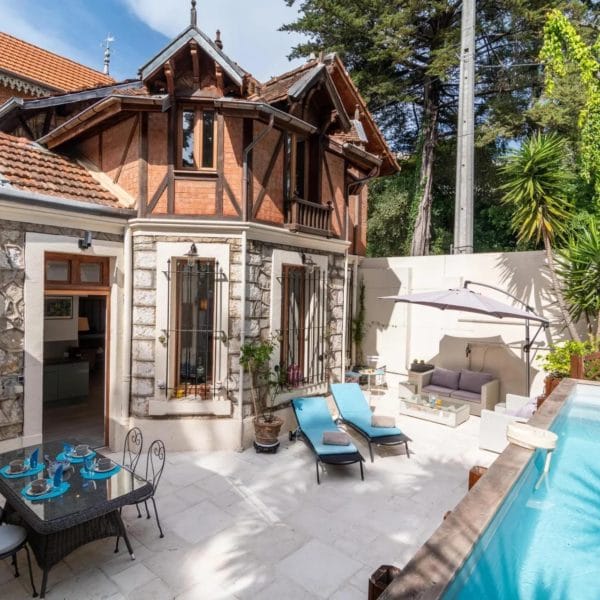 Maison Cannes Montfleury : 3 chambres, 3 bains, terrasse avec piscine et barbecue