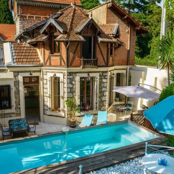 Maison Cannes Montfleury : 3 chambres, 3 bains, terrasse avec piscine et barbecue