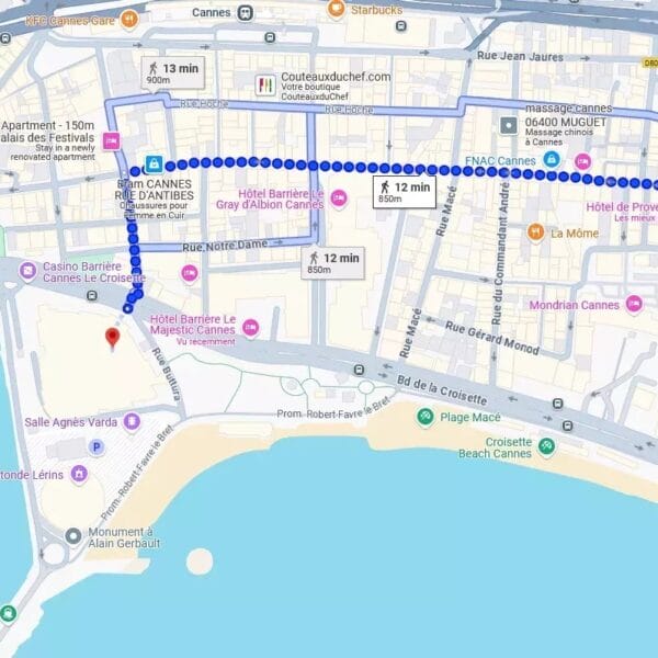 Appartement Cannes Banane : 2 pièces proche du centre