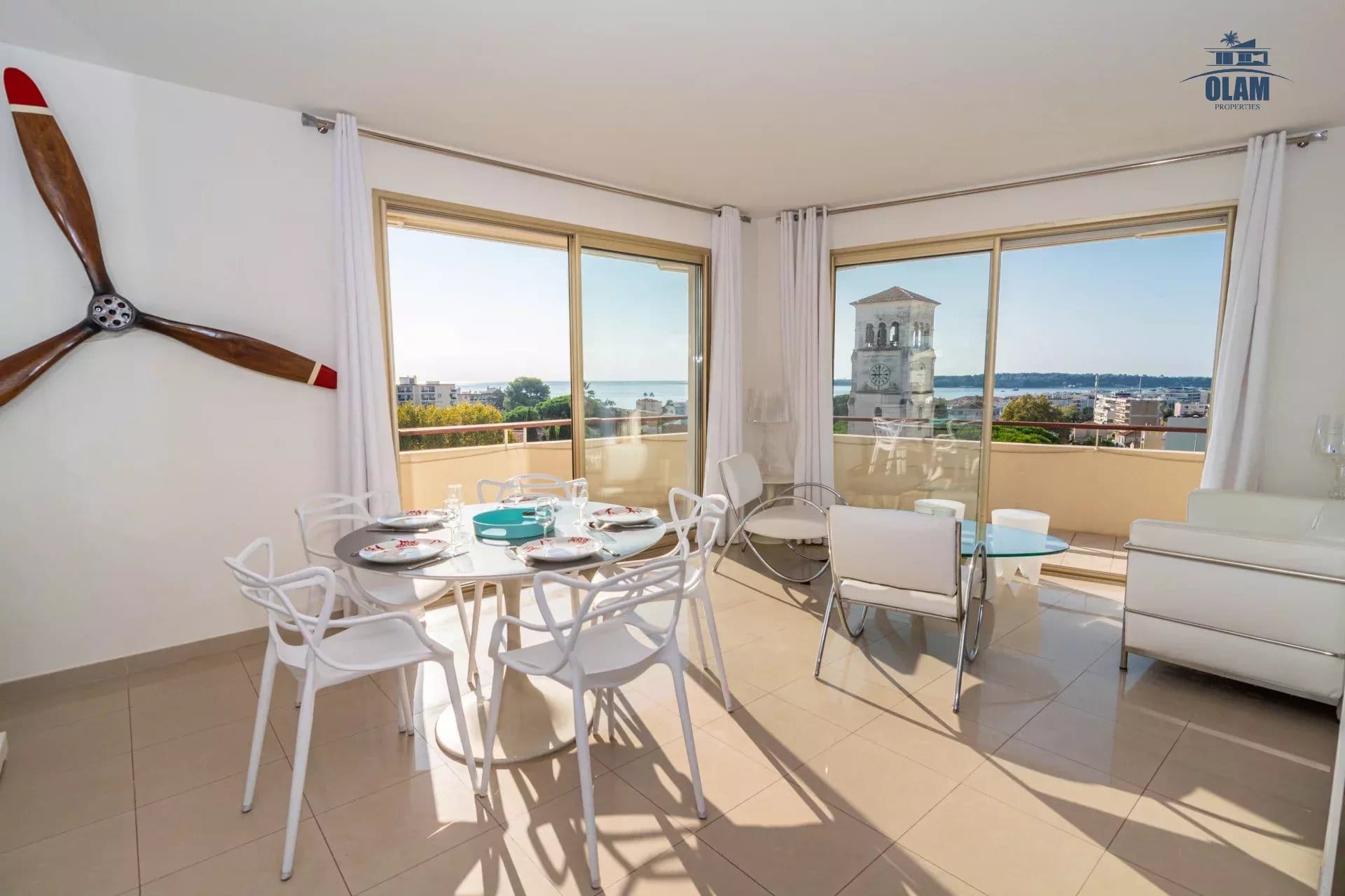 Appartement Cannes Basse Californie : 3 chambres, splendide rooftop