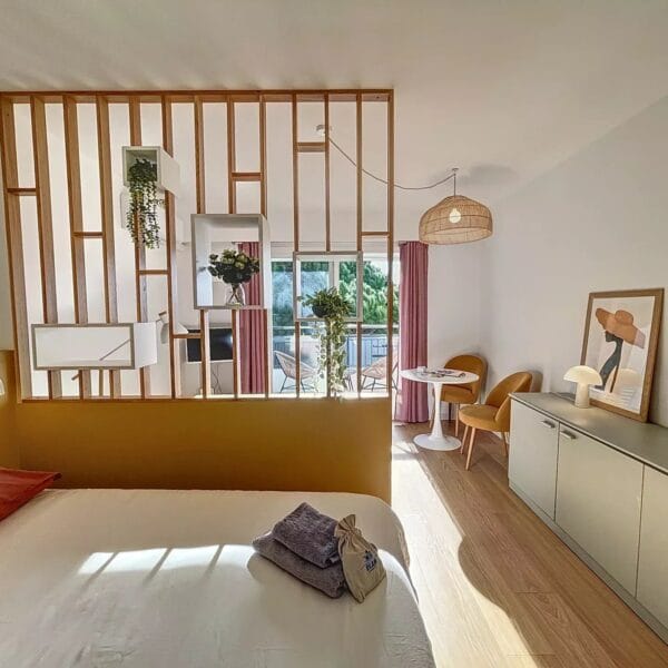 Studio Cannes : verdure, calme absolu