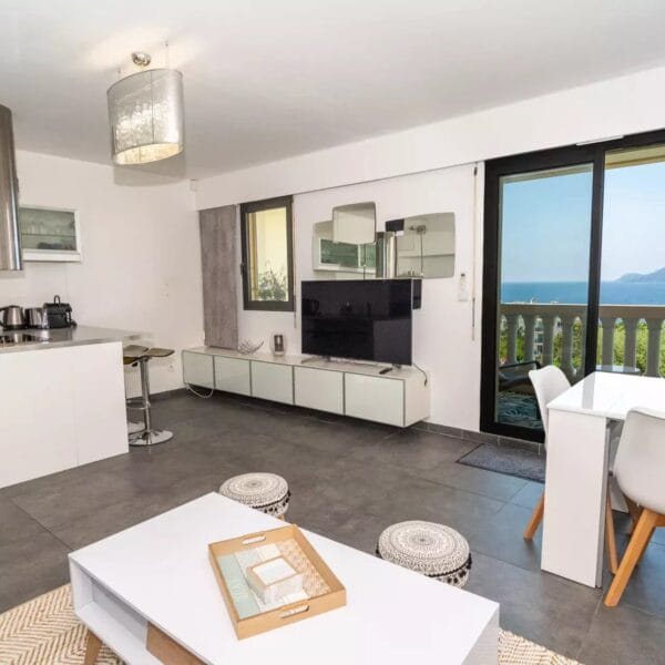 Apartment Cannes Croix des Gardes : cozy 1-bedroom apartment, panoramic sea view terrace