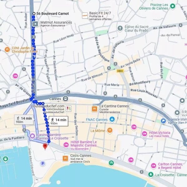 Apartment Cannes – Near city center, superb 3 bedrooms, 3 bathrooms, air conditioning, elevator