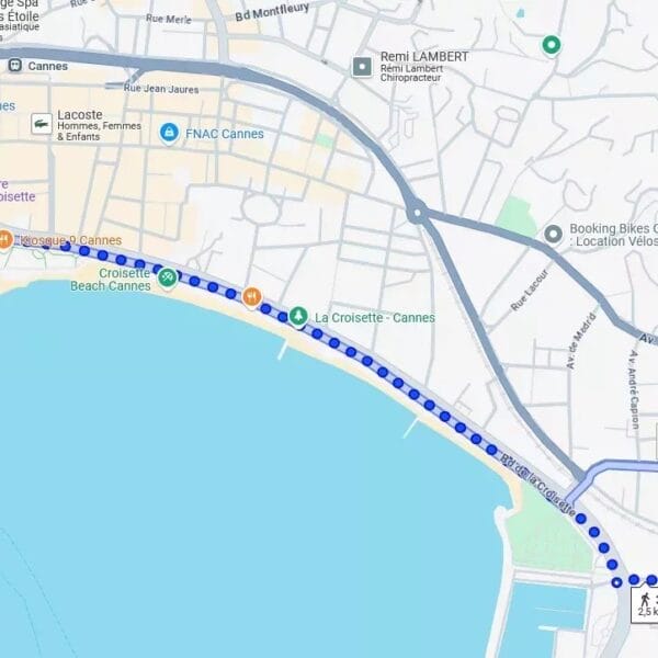Cannes: quiet 3-bedroom apartment with parking