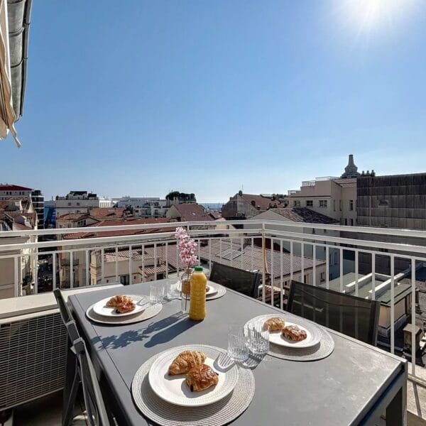 Cannes :Duplex d’Exception – 5 Chambres – 2 Terrasses – À 1 Minute du Palais des Festivals – Cannes Hyper-Centre